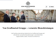 Tablet Screenshot of graffenried.ch